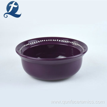 Wholesale Custom Round Dog Cat Dowl Ceramic Feeder